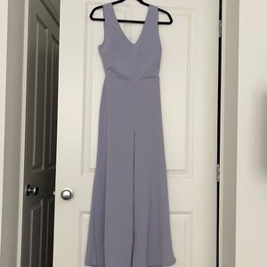 Lush wide leg jumpsuit with cutout in back
